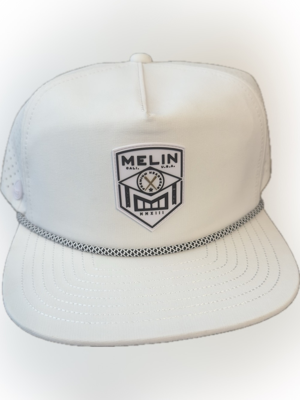 Melin Hydro Coronado Hat Shield Logo White